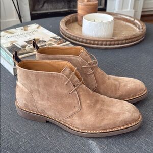 Dune London Tan Suede Chukka Boots